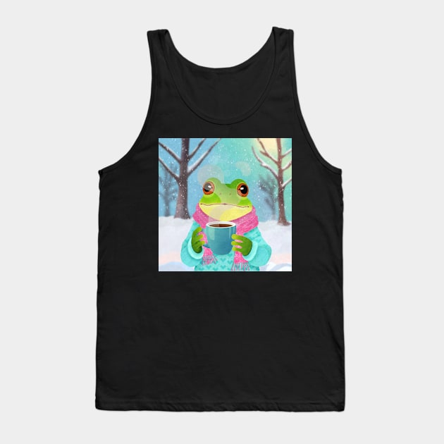 Cozy winter frog Tank Top by nuny.designs